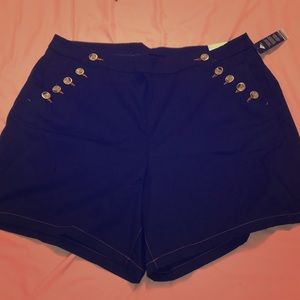 Lane Bryant Dark Blue Sailor Short Size 22